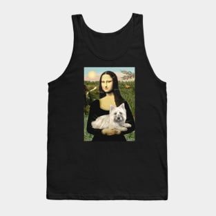 Mona Lisa and her Wheaten Cairn Terrier Tank Top